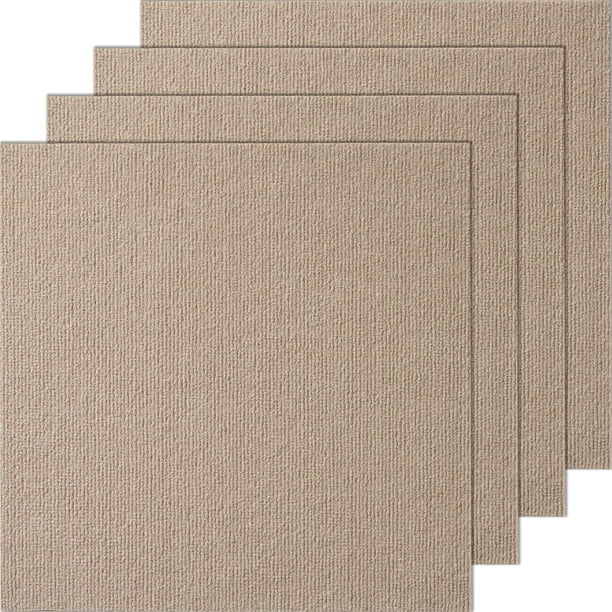 Alfombra VEVOR Peel and Stick, 45 x 45 cm, color marrón claro, 2,09 m²