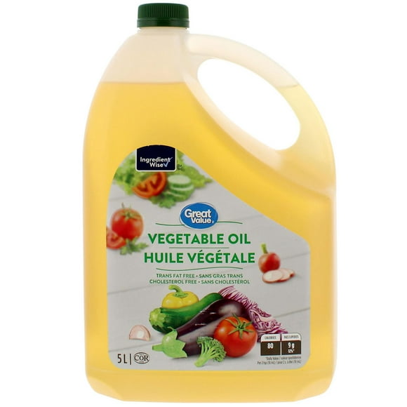 Great Value Vegetable Oil, 5 L