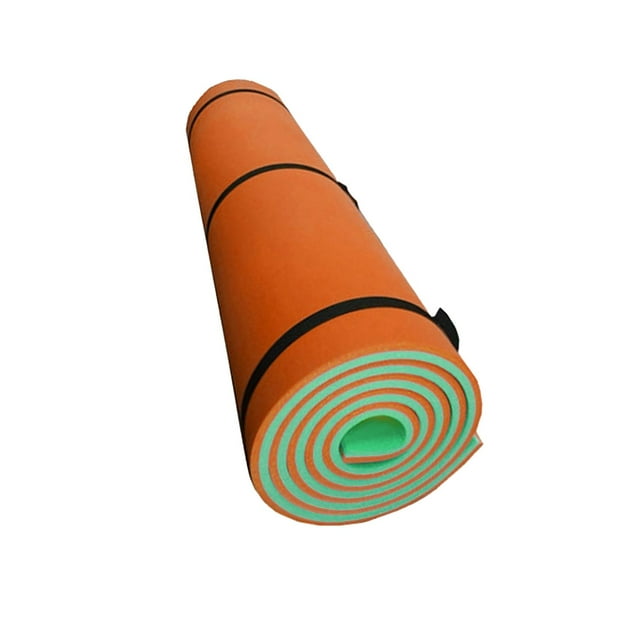 Matelas Flottant d'Eau Matelas de Détente Adulte Eau Plage Jouer Bateaux Radeau Vert Orange