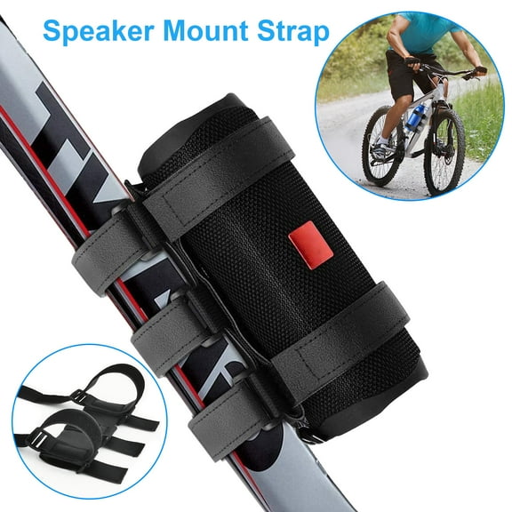 Portable Bike Speaker Mount Handlebar Sound Bar Bicycle Holder Straps Adjustable