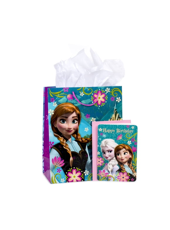 Hallmark Large Gift Bag with Birthday Card and Tissue Paper (Frozen)