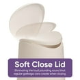 thumbnail image 4 of Superio  Mini 3 L Step-on Trash Can with Lid - N/A Off-White, 4 of 10
