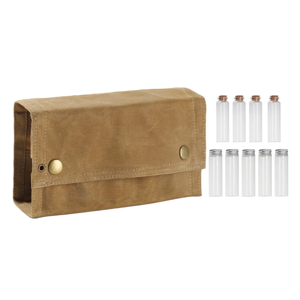 Botella de condimento Sunnimix 9x con bolsa Agujeros separados ultraligeros almacenamiento de vinagrera visible Tarros de especias para condimentos para barbacoa