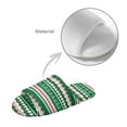 thumbnail image 4 of POLERO Xms Santa Print Womens House Slippers Open Toe Indoor Slippers Soft Lightweight Sole Home Kitchen Shoes, Size 9-10, 4 of 7