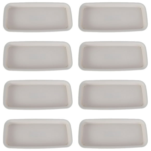 SHISUYAN 8Pcs Rectangular Flower Pot Saucer Plant Tray for Pots Floor Planter Tray Outdoor Indoor Planter Tray