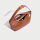 thumbnail image 3 of LHSHIDU Vegan Leather Woven Tote Handbag, Top-handle Shoulder Bag, Pure Underarm Purse, Clutch, Braided for Dating, Travel, 3 of 7