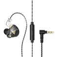 thumbnail image 1 of keepw Wired Earphone In-ear Type Gaming Headphone Detachable HiFi Stereo Sound Headset with Microphone Black, 1 of 5