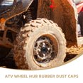 thumbnail image 4 of 5pcs Rubber Dust Rims Cover Caps Waterproof Wheel Cover Wheel Dust Cap Trailer Tire Covers Tire Wheel Hub Caps For Car Accessories, 4 of 8