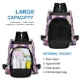 thumbnail image 6 of FORMRS Women's Travel Backpack Purse Anti-Theft Hidden Pockets Casual Shoulder Bag, Pink and Purple Plaid Pattern, 6 of 7