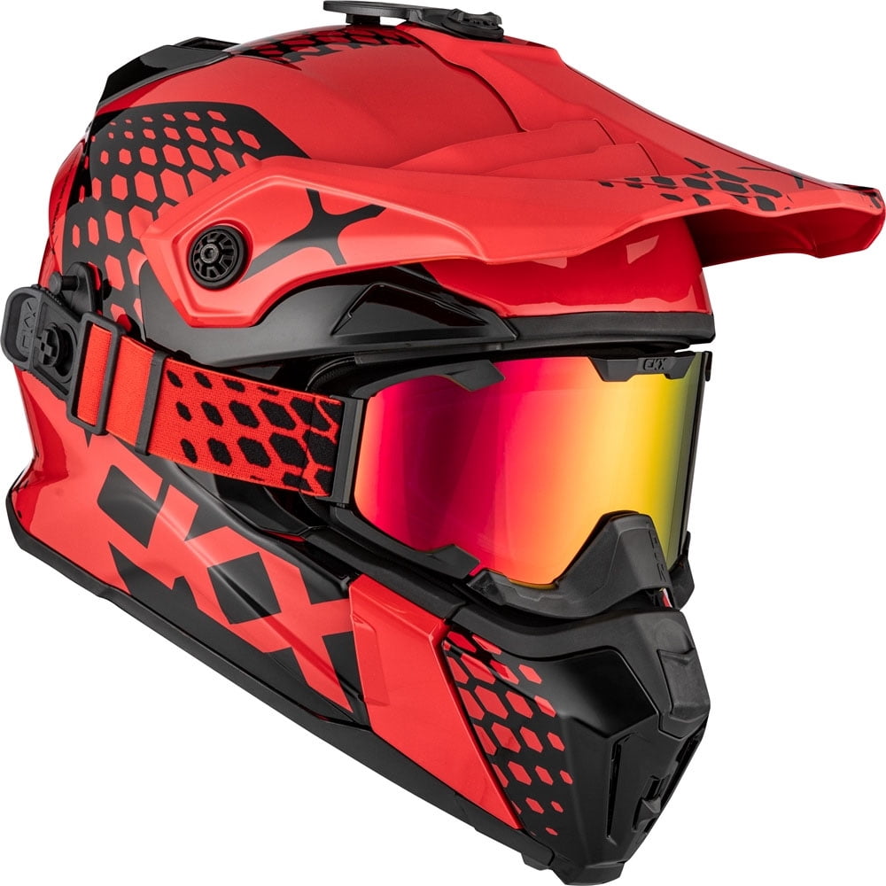 CKX Titan Original Full Face Snowmobile Helmet Viper Glossy Red 516112