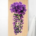 thumbnail image 5 of up to 50% Off Latrodar Artificial Flowers for Decoration Violet Hanging Flowers Artificial Decor Silk Violet Foldable s Hanging Artificial Purple 12x8 Inch, 5 of 5