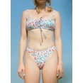 thumbnail image 3 of Suagox Women Bikini Set, Sleeveless Tie-up Bra with Low Waist Briefs Floral Bathing Suit 2-piece Swimsuit, 3 of 10