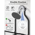 thumbnail image 6 of Sentryse Shower Caddy Hanging, Never Rust Shower Organizer, Over The Head Caddy with Hooks, Soap Holder, Toothbrush Holder, Razor Holder, No Drilling, Black, 6 of 9