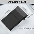 thumbnail image 3 of Ultra thin portable metal card with wallet design, unisex minimalist style, anti magnetic and anti demagnetization RFID function, credit card storage tool, 3 of 5