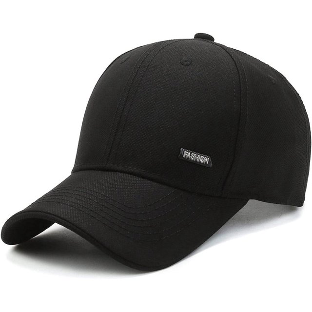 "Xishao Gorras de béisbol para hombre, gorra de béisbol para hombre, color negro, gorra de béisbol para hombre de mediana edad, casual, para viajes al aire libre" Xishao ropa