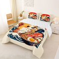 thumbnail image 2 of Homewish Cute Corgi Dog Queen Comforter Set,Japanese Style Comforter Sets Queen,Cream,Reversible,3 Pieces,1 Comforter and 2 Pillowcases, 2 of 7