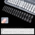 thumbnail image 7 of SmartBy 240Pcs/Set DIY Acrylic Fake Nails Double-sided Frosted Pre-Shape Square Long Nail Extensions Tips Home Salon Women Girls Full Cover Press on Nails Kit, 7 of 7
