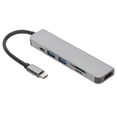 thumbnail image 1 of Concentrador USB 3.0, Velocidad De Transmisión Rápida Estable De 5 Gbps Del Divisor USB Para Computadora Portátil Para Computadora Portátil ANGGREK USB HUB 6‑in‑1, 1 of 8