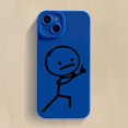 thumbnail image 1 of Cartoon Matchman Phone Case For iPhone 11 12 13 14 15 Pro Max XR XS X 7 8 Plus SE 2020 Shockproof Matte Soft TPU Silicone Cover 2 For iPhone 11Pro Max, 1 of 6