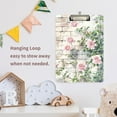 thumbnail image 2 of ALAZA Plastic Clipboard A4 Letter Size Decorative Clipboards for Students Women Men 9" x 12.5" Rose Retro Flower, 2 of 6