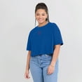 thumbnail image 6 of Women's Royal Chicago Cubs Elements Super Soft Boxy Cropped T-Shirt, 6 of 7