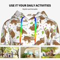 thumbnail image 4 of Salouo Cute Sloth Pattern Hoodie Sweatshirts for Women, Autumn Pullover Hoodie Workout Sweat Women's Long Sleeve Preppy Sweatshirts-Small, 4 of 7