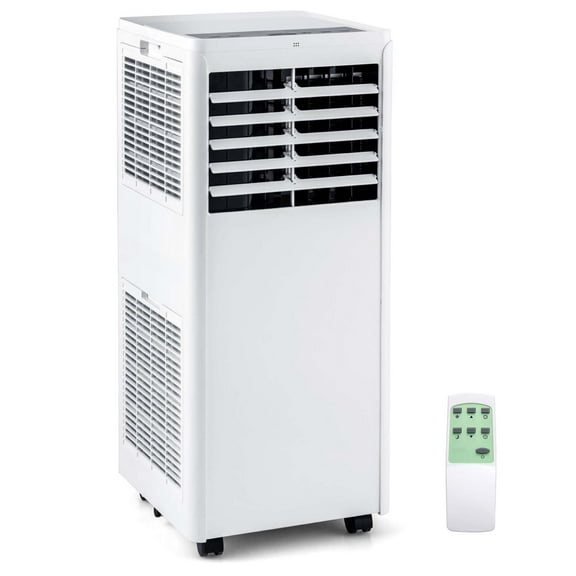 Costway 5000 BTU (8000 BTU ASHRAE) Portable Air Conditioner with Dehumidifier & Fan Sleep Mode & 24H Timer