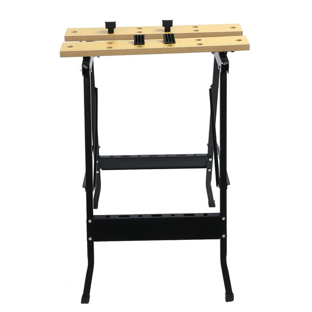Foldable Work Table Tool, Portable Folding Work Table Easy Setup Lightweight Workbench for Clamping Painting Cutting