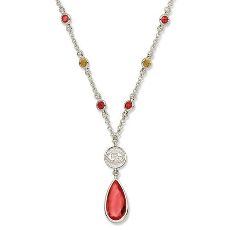 Nhl Logo Necklace - San Francisco 49'ers Crystal Logo Necklace