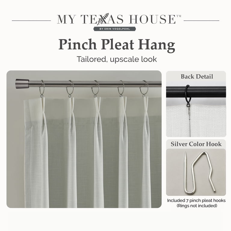 My Texas House Pinch Pleat Blackout Curtain 52"W x 108"L photo 7
