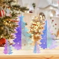 thumbnail image 2 of Merry Christmas Iridescent Xmas Tree Ornament Table Decoration Holiday Party Decoration, 2 of 9