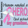 thumbnail image 2 of CafePress - Heaven Needed A Hero Breast Cancer Infant Bodysuit - Baby Light Bodysuit, Size Newborn - 24 Months, 2 of 4