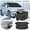 Black, variant on Advanced Windshield Snow Shield and Sunshade, Front Car Snow Cover with Elastic Bands and Hooks, Universal Fit, All-Season Protection for Winter and Summer