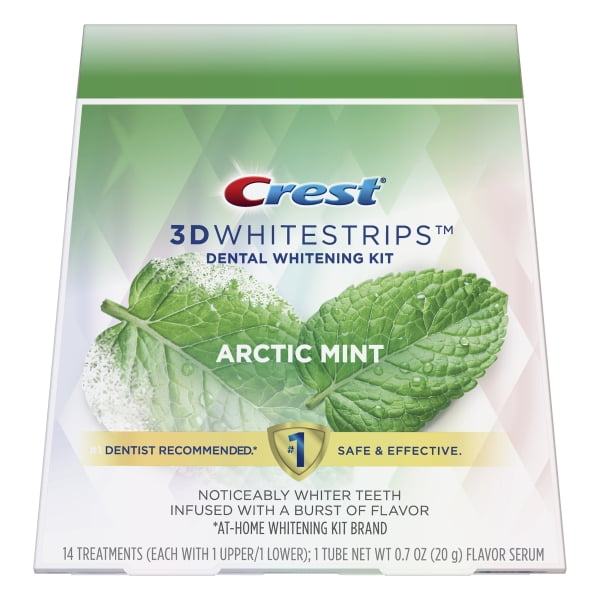 Crest 3D Whitestrips Arctic Mint, Teeth Whitening Kit, 28 Individual