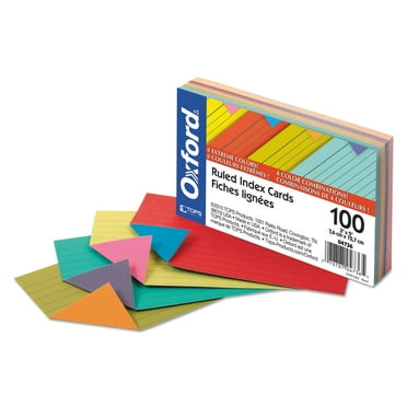 Extreme Index Cards 3 x 5, Vivid Assorted, 100/Pack