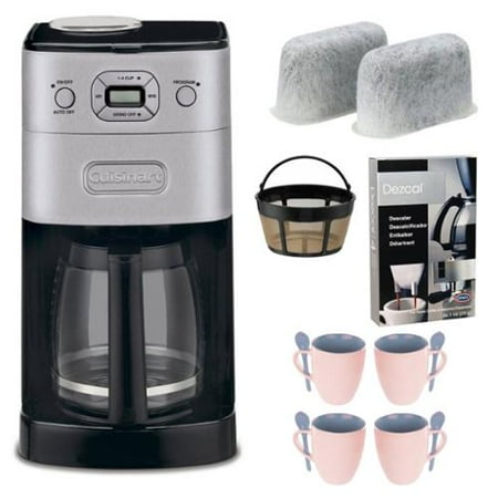 Cuisinart DGB-650BC Grind-and-Brew Thermal 10-Cup Automatic Coffeemaker, Brushed Metal Kit ...