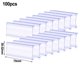 thumbnail image 1 of 100 piezas de soportes de etiquetas de estante de alambre para una fácil organización con papel de etiqueta 75 mm * 32 mm, 1 of 8