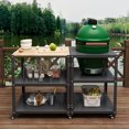 thumbnail image 2 of Heavy Duty Grill & 3-Tier Open Shelf Table – Premium Stand for Kamado Grills, Compatible with Big Green Egg & Kamado Joe, Ideal for BBQ Accessories, 2 of 6