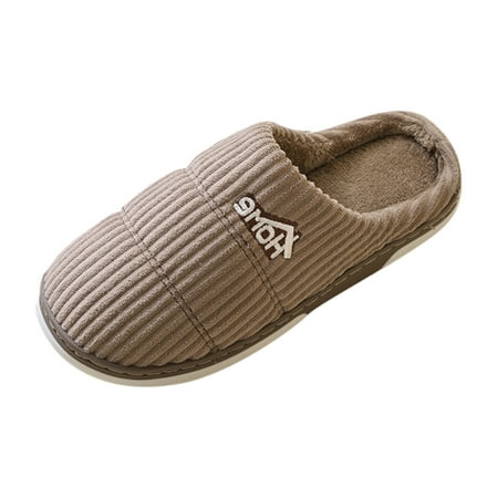 

Wozhidaoke Mens Slippers Home Warm Cotton Winter Home Cotton Cute Printing Warm Homeshoesslippers