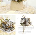 thumbnail image 6 of Faux Silk Rose Artificial Flowers Bouquet with Hydrangea Berries for Mother'S Day Gift Wedding Arch Shelf Rustic Country Home Dining Decor, 1 Artificial Flower, 6 of 9