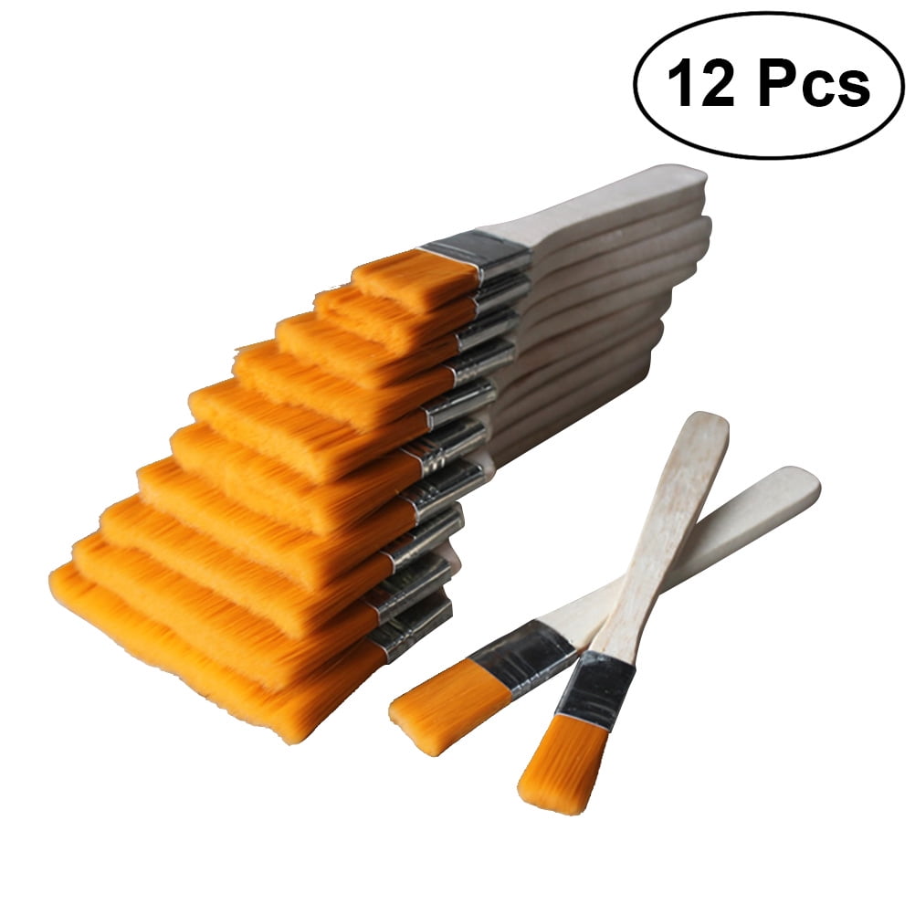 NUOLUX 12pcs Artist Paint Brushes Wooden Oil Painting Brushes Set Watercolor Paint Tool Supplies