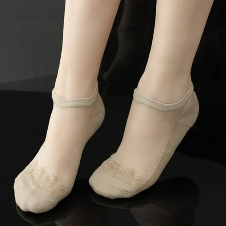 

CHGBMOK Christmas Deals Women s Fashion Casual Invisible Short Lace Sexy Breathable Socks Great Gifts for Less