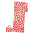 thumbnail image 3 of Funda para silla de playa, funda para tumbona, suave, a rayas, práctica toalla portátil rojo, 3 of 8