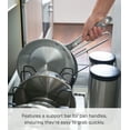 thumbnail image 5 of Yamazaki Home Adjustable Pot Lid Organizer, Black, Steel, Minimal Assembly, 5 of 7