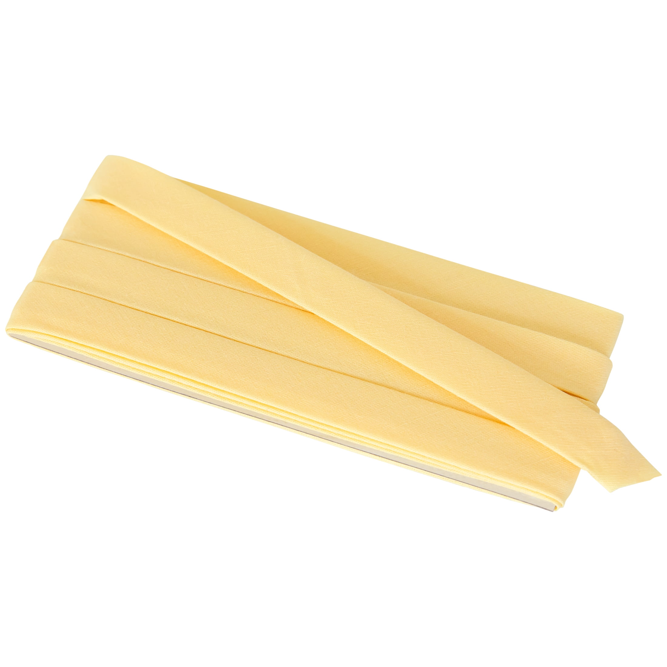 (2 pack) Wrights Bias Tape, Lemon Ice, 1/2" Extra Wide Double Fold Bias Tape Binding For Sewing And Crafts, 3 Yards, 1 Each