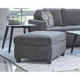 thumbnail image 2 of Pemberly Row Contemporary Transitional Upholstered Ottoman Dark Gray, 2 of 2