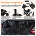 thumbnail image 3 of Olenyer All Terrain Knee Scooter for Foot Surgery,Collapsible Knee Walker Scooter,Medical Crutches Alternative with 12" Big Wheels,Black, 3 of 9