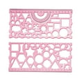 thumbnail image 4 of Gabarit de Dessin Multifonction Règle Géométrique pour Mathématiques Construction Rouge, 4 of 9