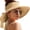 Khaki, variant on Sun Visors for Women Wide Brim Straw Hat Ponytail Open Top Packable Sun Hat Women Foldable Beach Hats for Women Summer Travel UV Protection