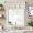Grey Khaki Color, variant on Orange Stripes Farmhouse Short Window Curtain Valances, Modern Minimalist Horizontal Ombre Lines Rod Pocket Kitchen Valances for Living Room Bedroom Bathroom Cafe 42" x 18"